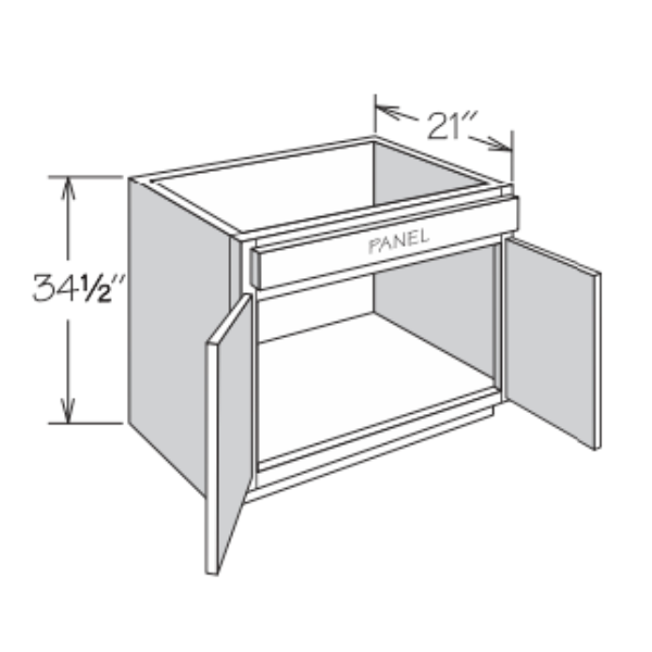 24" Vanity Sink Base VSB2434H BUTT OnTrend Picture Perfect