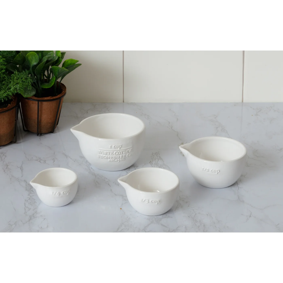 White Cottage buy Stoneware Bowls