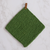 Knitted Pot Holder / Fern Green