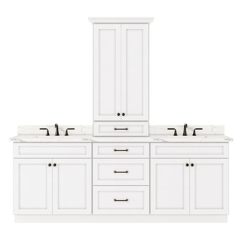 90″ Vanity Combination (90″-93″ W/Filler)