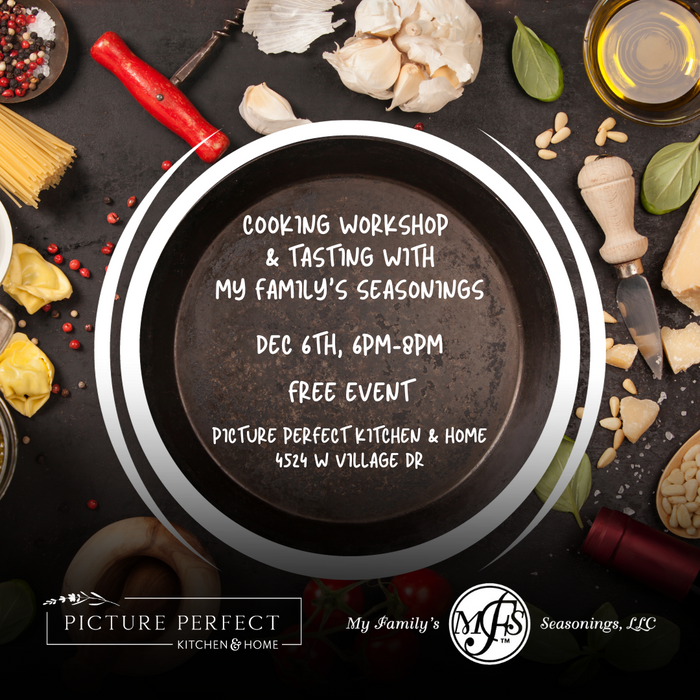 Cooking Workshop and Tasting W/ Allison of My Family Seasonings - December 6th, 6pm-8pm
