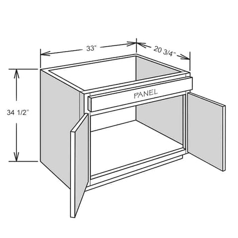 33″ Vanity Combination (33″-36″ W/Filler) - On Trend | Picture Perfect Kitchen Designs