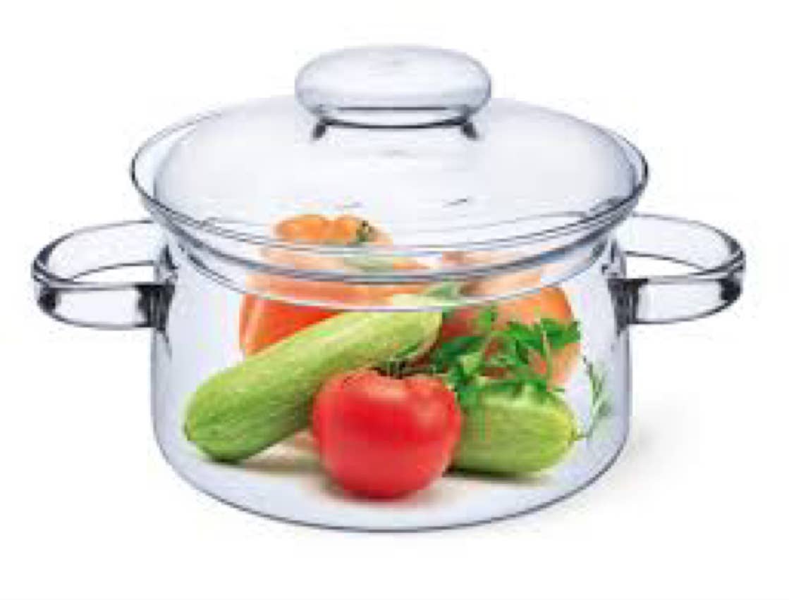 Clear Glass Pot, With Lid, 1L – Picture Perfect Kitchen Home