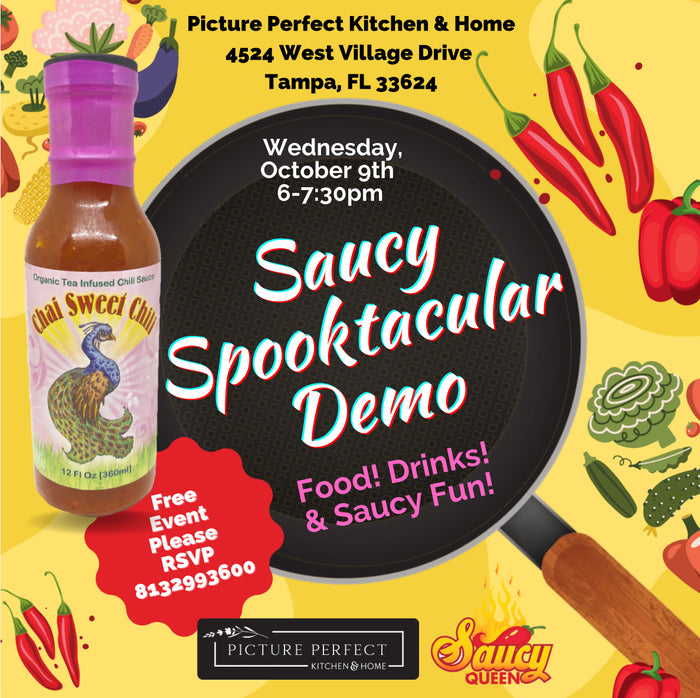 Saucy Cooking Demo - October 9th 2024, 6pm-7:30pm