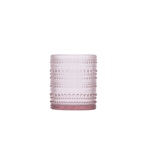 Fortessa Jupiter Pink Double Old-Fashioned Glass (10oz) | Picture Perfect Kitchen Designs