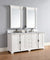Providence 72" Double Vanity Cabinet, Bright White