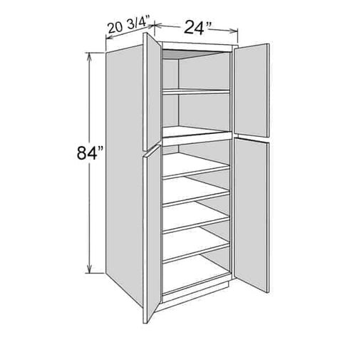 24″ Vanity Linen Closet – Adjustable Shelves