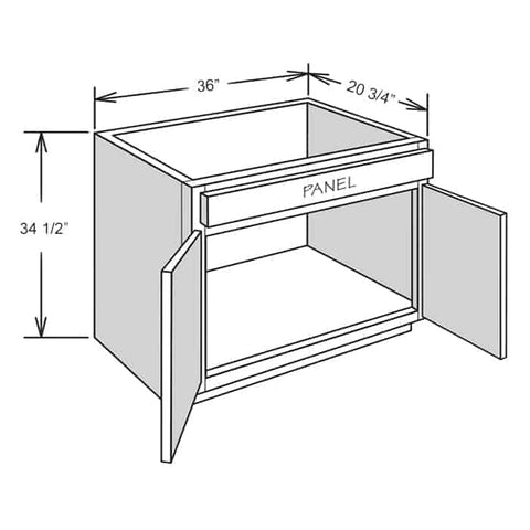 36″ Vanity Combination (36″-39″ W/Filler) - On Trend | Picture Perfect Kitchen Designs