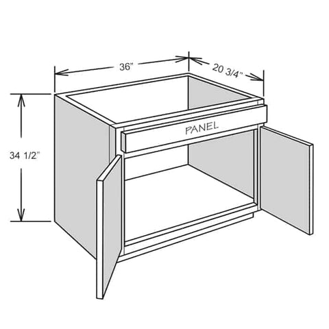 51″ Vanity Combination (51″-54″ W/Filler) - On Trend  | Picture Perfect Kitchen Designs