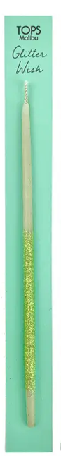 Single Glitter Beeswax Candles - Festive & Natural