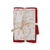 28"L x 18"W Cotton Printed and Waffle Weave Tea Towels, White and Red, Set of 2