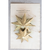 6"H Embossed Metal Two-Sided Star Ornament, Antique Brass Finish