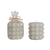Unscented Hobnail Pillar Candle 4"