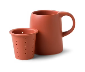 Good Citizen Ceramic Tea Infuser Mug, Terracotta